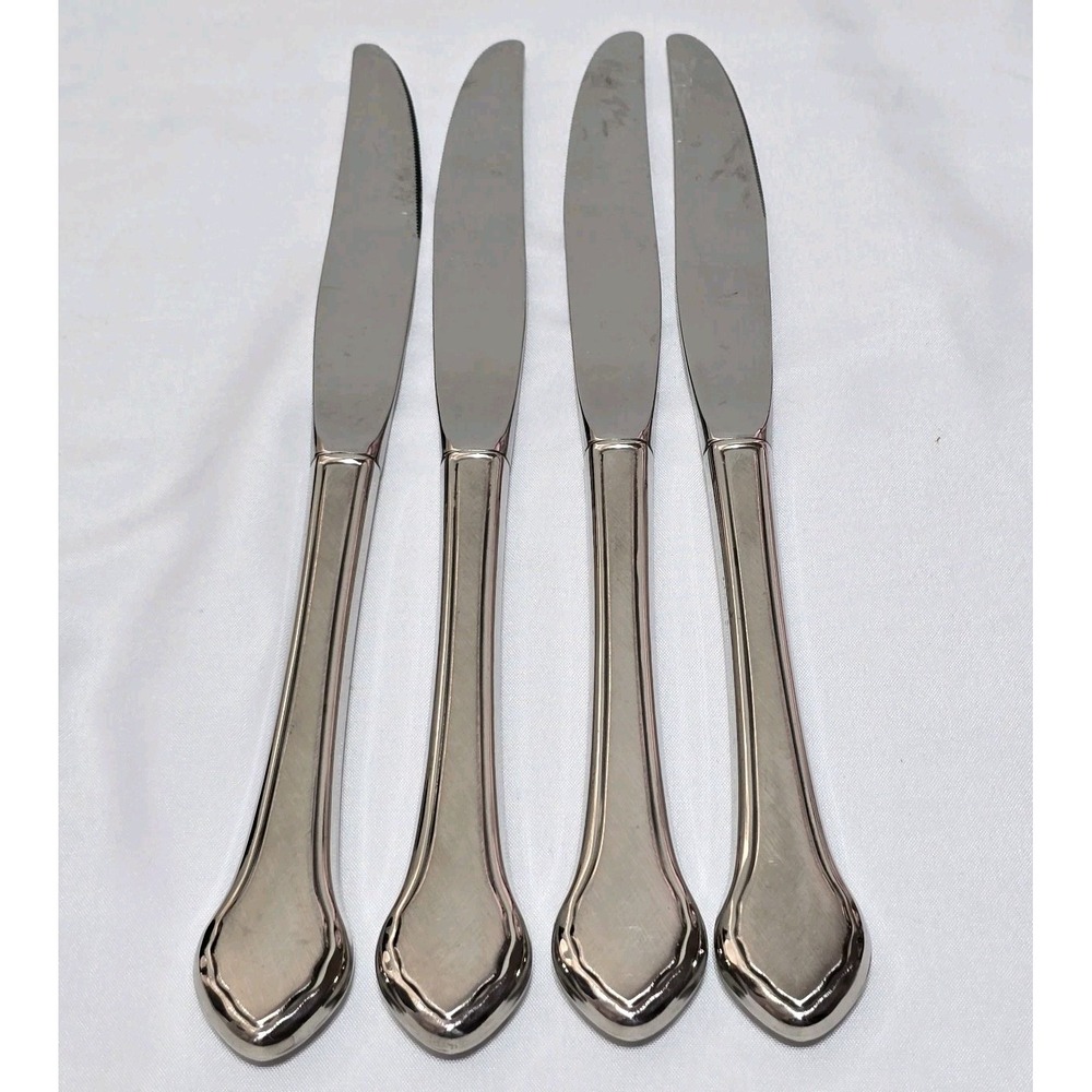 Oneida Wm A Rogers‎ Deluxe Summer Mist Autumn Glow Dinner Knives 4pc Stainless